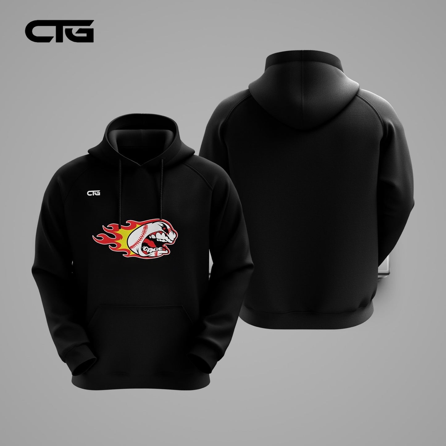 Cage Heat Baseball Logo Hoodie