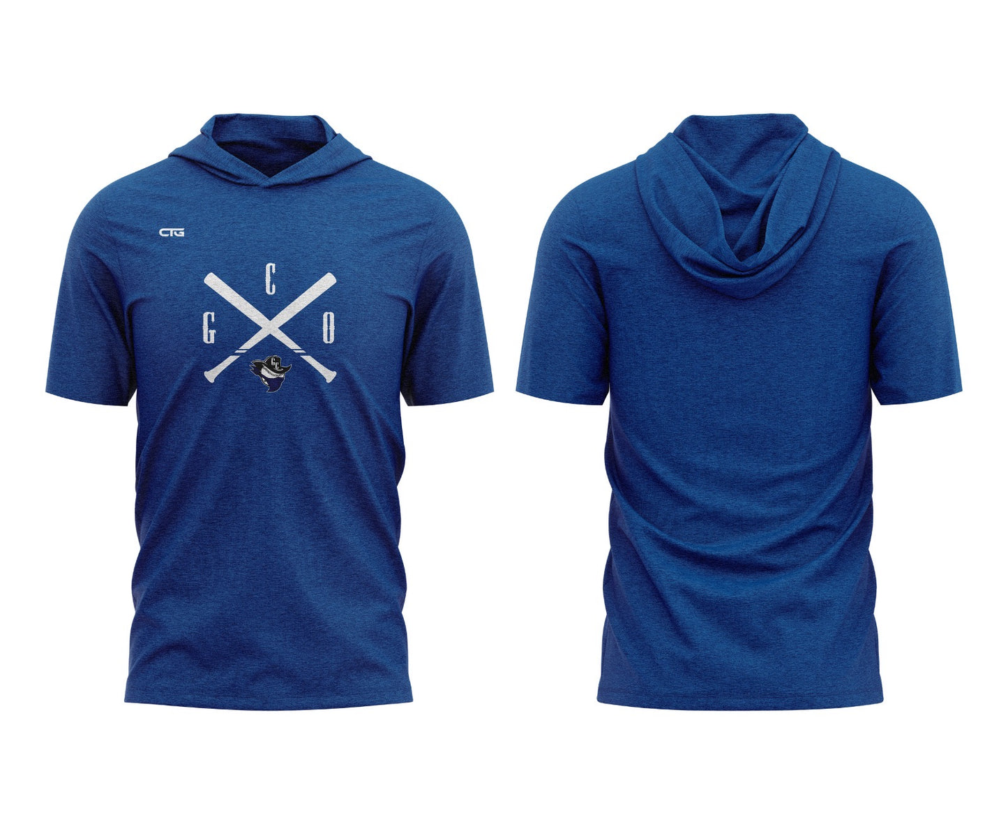 GC Outlaws Bats Short Sleeve Hoodie