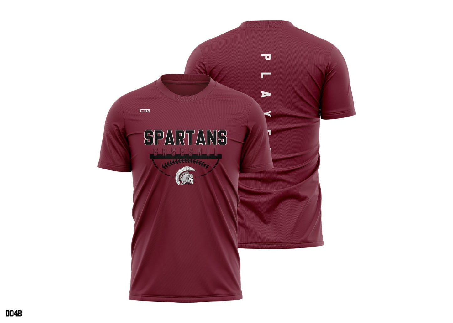 Spartans Baseball Performance Tee