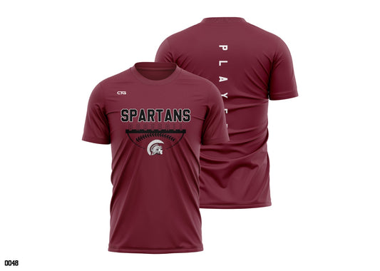 Spartans Baseball Performance Tee
