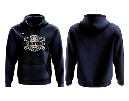 Change The Game Apparel GrindTime Classic fleece-lined hoodie in black, featuring a cozy fleece interior and a casual fit.