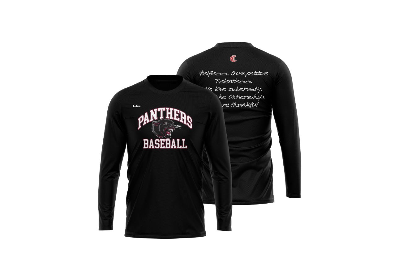 Panthers Relentless Long Sleeve Performance Tee