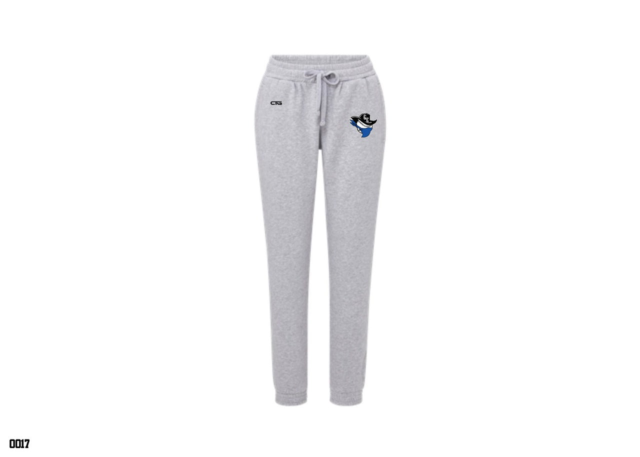 Outlaws Vintage Fleece Ladies Jogger by Change The Game Apparel, showing soft fleece fabric and relaxed fit in a casual style.