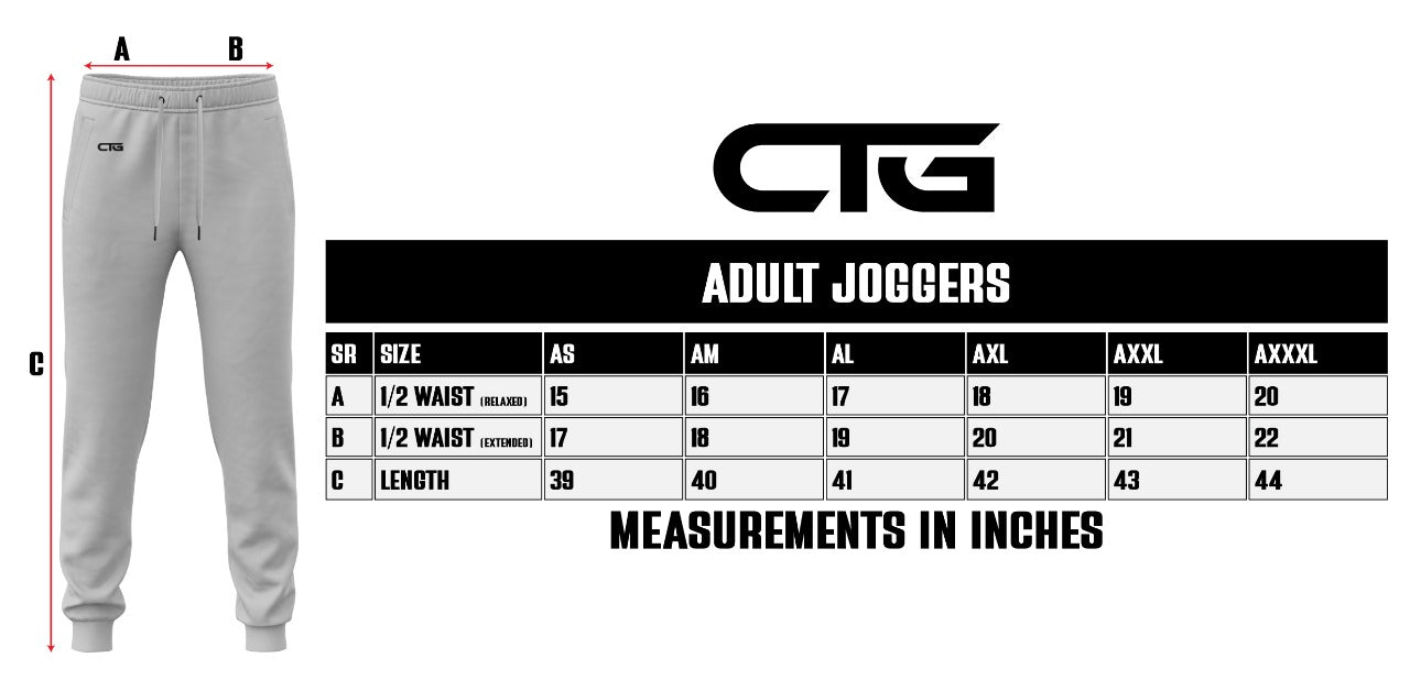 Gray fleece-lined GC Outlaws joggers by Change The Game Apparel, featuring a relaxed fit and adjustable drawstring waist.